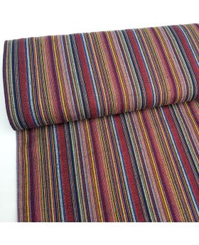 Folk style polyester fabric - BURGUNDY, 240 g/m2