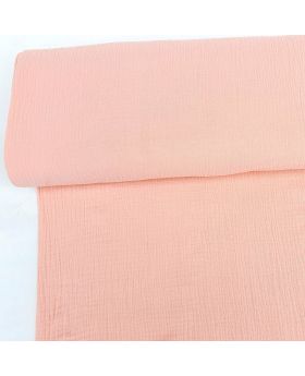 Cotton muslin (double gauze) unicolor LIGHT PEACH tone