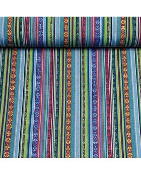 Tautiska stila poliestera audums - ZILS