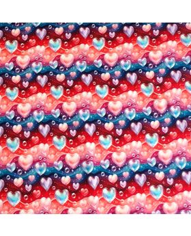 Kokvilnas cilpiņtrikotāža SIRDIS uz krāsu mix