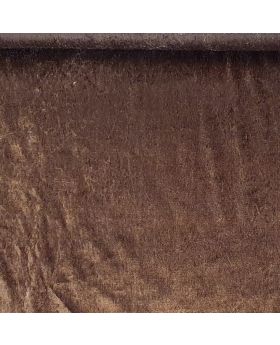 Burzītais samts (poliesters, trikotāža) GAIŠS PELĒK BRŪNS, 160 g/m2
