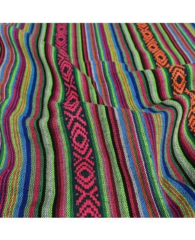 Tautiska stila poliestera audums - LAIMA ZAĻŠ  (svars 200 g/m2, sastāvs 100% poliesters)