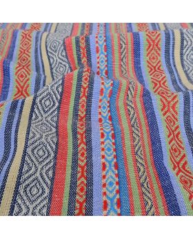 Tautiska stila poliestera audums - gaišs PELĒK ZILS  (svars 200 g/m2, sastāvs 100% poliesters)