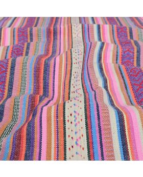 Tautiska stila poliestera audums - BĒŠS/ ROZĀ  (svars 200 g/m2, sastāvs 100% poliesters)