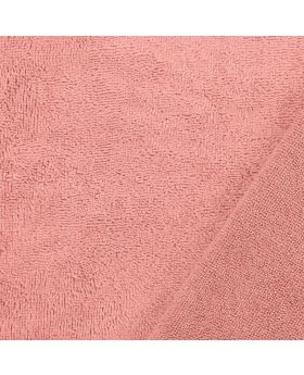 BAMBUSA /KOKVILNAS  velūr frotē PELĒCĪGI ROZĀ silts (persiku) tonis, 290 g/m2