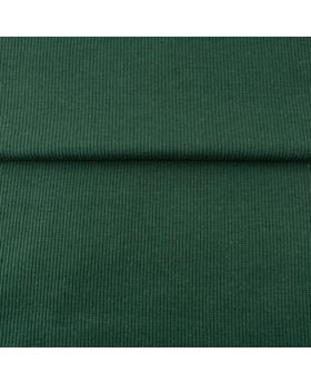 Kokvilnas trikotāžas manžete TUMŠI ZAĻŠ, rievota 2x2, 310 g/m2